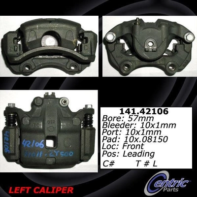 Front Left Rebuilt Caliper With Hardware by CENTRIC PARTS - 141.42106 pa6