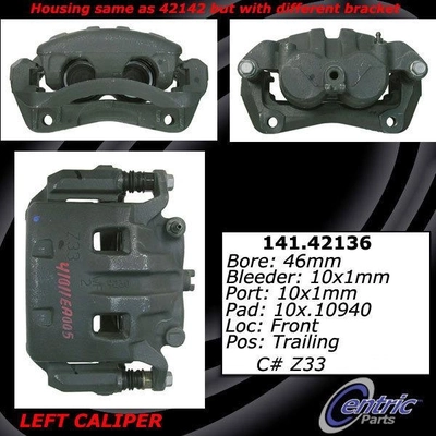 Front Left Rebuilt Caliper With Hardware by CENTRIC PARTS - 141.42136 pa8