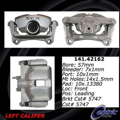 Front Left Rebuilt Caliper With Hardware by CENTRIC PARTS - 141.42162 pa2