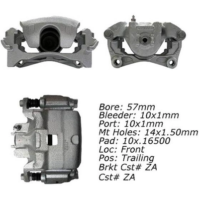 Front Left Rebuilt Caliper With Hardware by CENTRIC PARTS - 141.42184 pa13