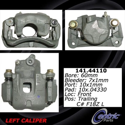 Front Left Rebuilt Caliper With Hardware by CENTRIC PARTS - 141.44110 pa1