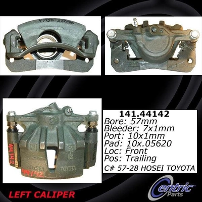 Front Left Rebuilt Caliper With Hardware by CENTRIC PARTS - 141.44142 pa7