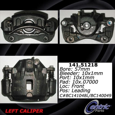 Front Left Rebuilt Caliper With Hardware by CENTRIC PARTS - 141.51218 pa4