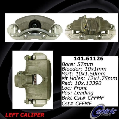 Front Left Rebuilt Caliper With Hardware by CENTRIC PARTS - 141.61126 pa2