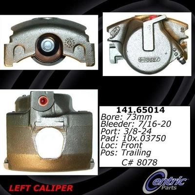 Front Left Rebuilt Caliper With Hardware by CENTRIC PARTS - 141.65014 pa1