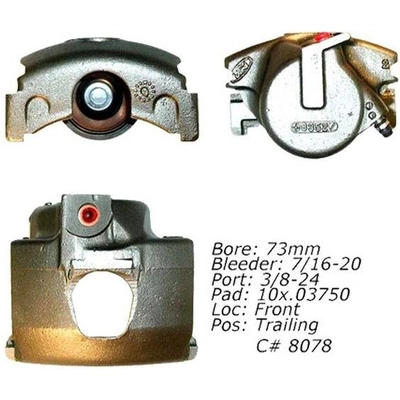 Front Left Rebuilt Caliper With Hardware by CENTRIC PARTS - 141.65014 pa3