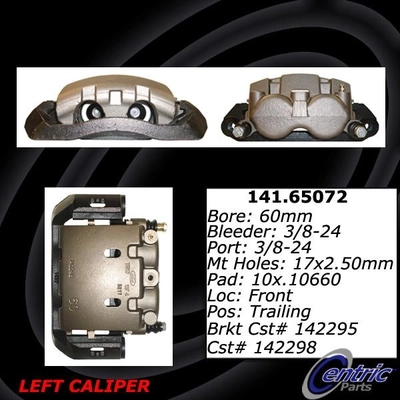 Front Left Rebuilt Caliper With Hardware by CENTRIC PARTS - 141.65072 pa12