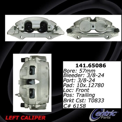 Front Left Rebuilt Caliper With Hardware by CENTRIC PARTS - 141.65086 pa5