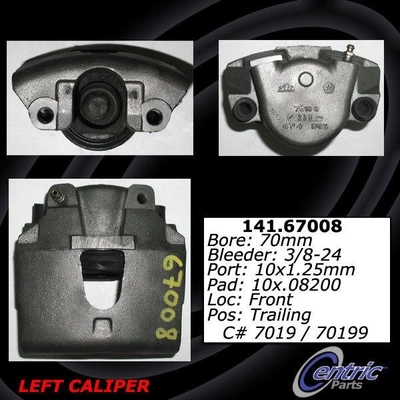 Front Left Rebuilt Caliper With Hardware by CENTRIC PARTS - 141.67008 pa9