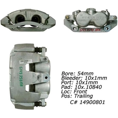 Front Left Rebuilt Caliper With Hardware by CENTRIC PARTS - 141.67043 pa13