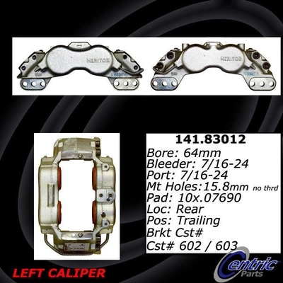 Front Left Rebuilt Caliper With Hardware by CENTRIC PARTS - 141.83012 pa5