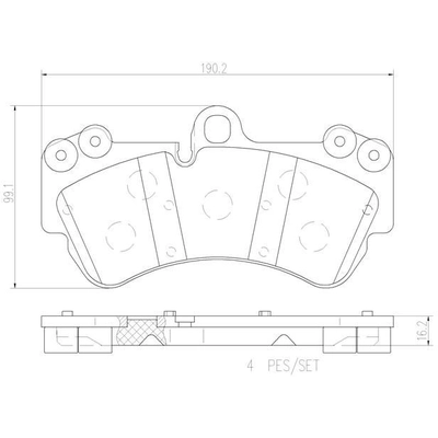 Front Premium Ceramic Pads by BREMBO - P85069N pa6