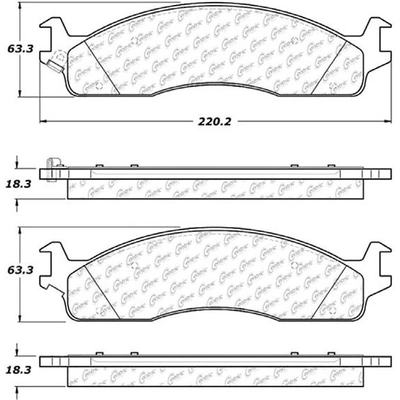 Front Premium Ceramic Pads by CENTRIC PARTS - 301.09650 pa8