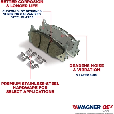 WAGNER - OEX768A - OEX Disc Brake Pad Set pa4