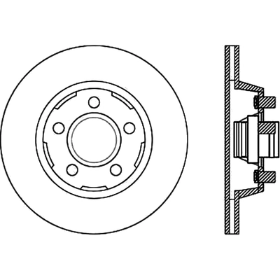 Front Premium Rotor by CENTRIC PARTS - 125.61053 pa1