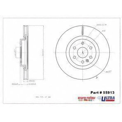 Front Premium Rotor by EUROROTOR - 55913 pa1