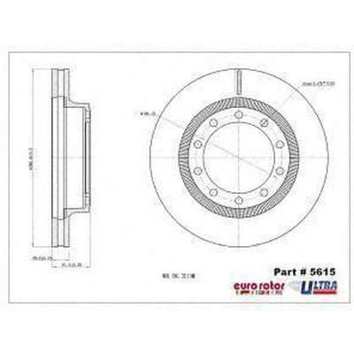 Front Premium Rotor by EUROROTOR - 5615 pa2