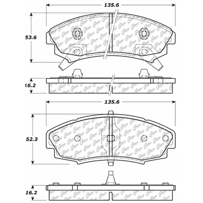 Front Premium Semi Metallic Pads by CENTRIC PARTS - 300.03530 pa4