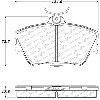 Front Premium Semi Metallic Pads by CENTRIC PARTS - 300.05980 pa6