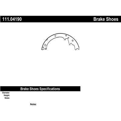 Front Premium Shoes by CENTRIC PARTS - 111.04190 pa2