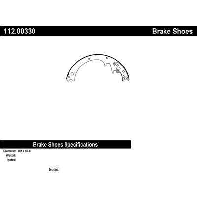 Front Premium Shoes by CENTRIC PARTS - 112.00330 pa1