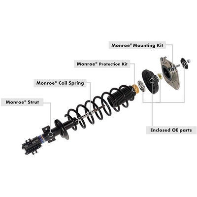 Front Quick Strut Assembly by MONROE - 172780R pa3