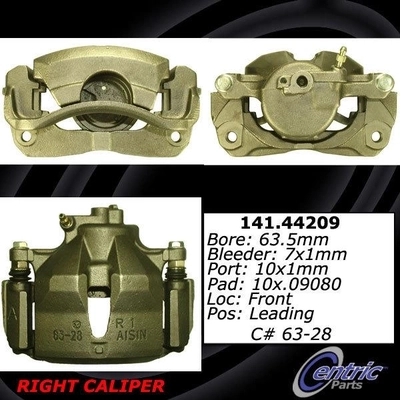 Front Right Rebuilt Caliper With Hardware by CENTRIC PARTS - 141.44209 pa5