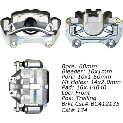 Front Right Rebuilt Caliper With Hardware by CENTRIC PARTS - 141.62185 pa13