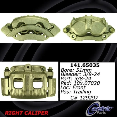 Front Right Rebuilt Caliper With Hardware by CENTRIC PARTS - 141.65035 pa9