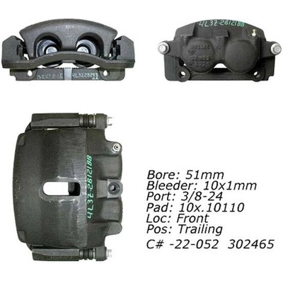 Front Right Rebuilt Caliper With Hardware by CENTRIC PARTS - 141.65069 pa11