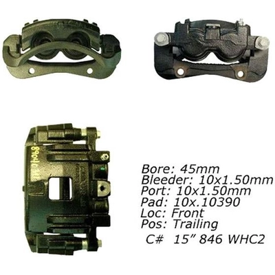 Front Right Rebuilt Caliper With Hardware by CENTRIC PARTS - 141.66041 pa14