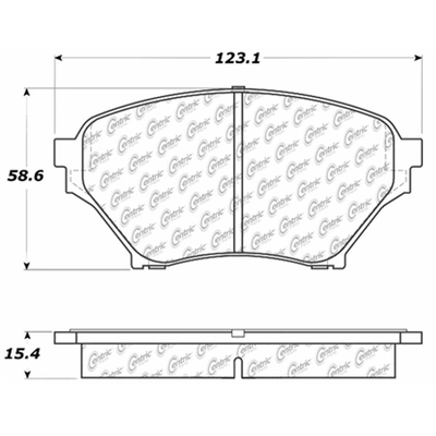 Front Semi Metallic Pads by CENTRIC PARTS - 102.08900 pa3