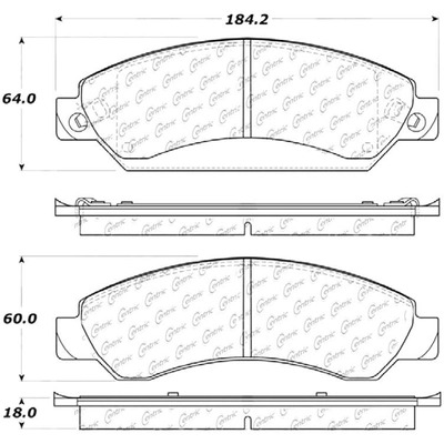 Front Semi Metallic Pads by CENTRIC PARTS - 102.10920 pa7