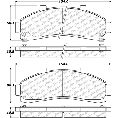 Front Severe Duty Semi Metallic Premium Pad by CENTRIC PARTS - 106.06520 pa6