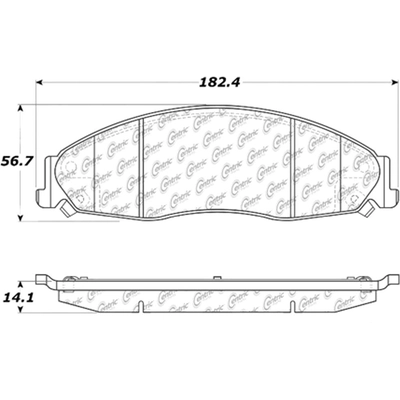 Front Severe Duty Semi Metallic Premium Pad by CENTRIC PARTS - 106.09210 pa1