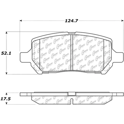 Front Severe Duty Semi Metallic Premium Pad by CENTRIC PARTS - 106.09560 pa1