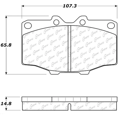 Front Super Premium Ceramic Pads by CENTRIC PARTS - 105.01370 pa10