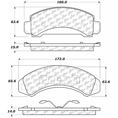 Front Super Premium Ceramic Pads by CENTRIC PARTS - 105.03870 pa5