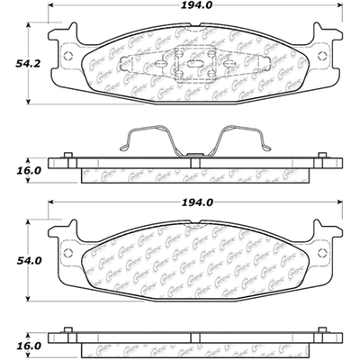 Front Super Premium Ceramic Pads by CENTRIC PARTS - 105.06320 pa6