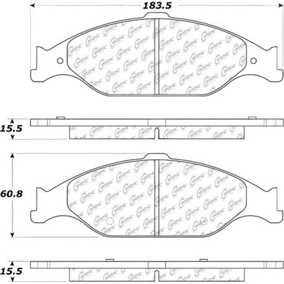 Front Super Premium Ceramic Pads by CENTRIC PARTS - 105.08040 pa1