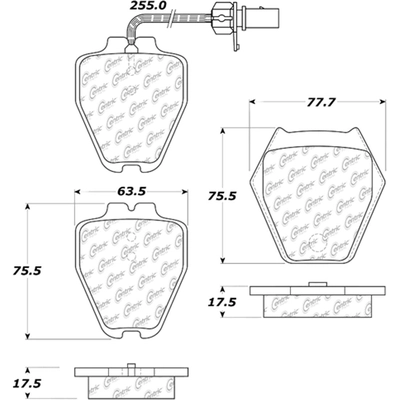 Front Super Premium Ceramic Pads by CENTRIC PARTS - 105.08390 pa4