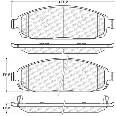 Front Super Premium Ceramic Pads by CENTRIC PARTS - 105.10800 pa3