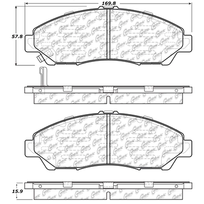 Front Super Premium Ceramic Pads by CENTRIC PARTS - 105.13781 pa2