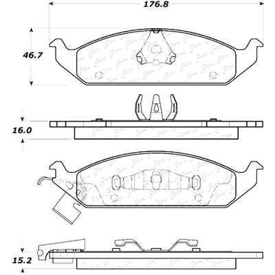 Front Super Premium Semi Metallic Pads by CENTRIC PARTS - 104.06500 pa9