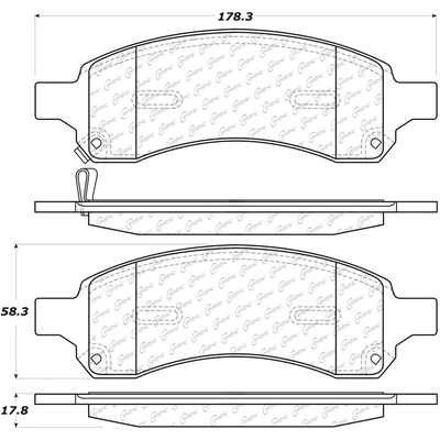 Front Super Premium Semi Metallic Pads by CENTRIC PARTS - 104.11690 pa9