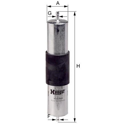 HENGST FILTER - H108WK - Fuel In-line filter pa2