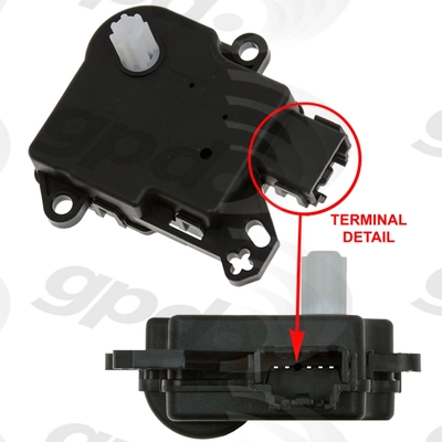 Heater Blend Door Or Water Shutoff Actuator by GLOBAL PARTS DISTRIBUTORS - 1712296 pa1