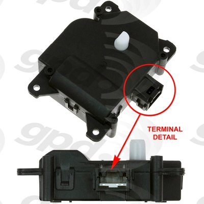 Heater Blend Door Or Water Shutoff Actuator by GLOBAL PARTS DISTRIBUTORS - 1712318 pa1