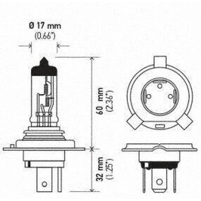 High Beam Headlight by HELLA - 9003-2.0TB pa32