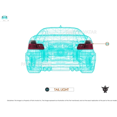 Tail Light by SYLVANIA - 4157LL.BP2 light